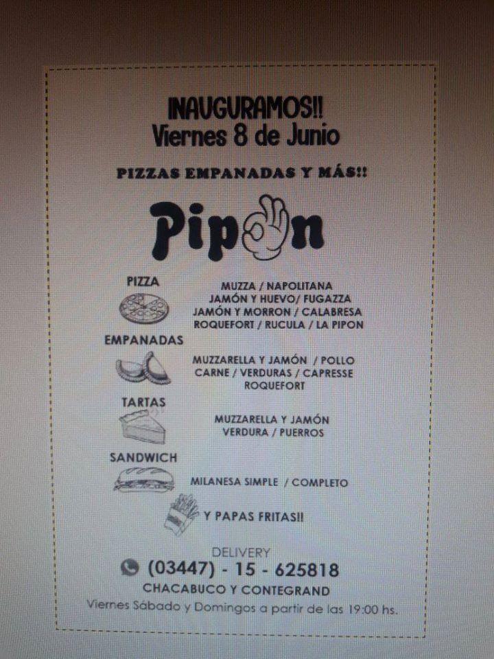 Pipon меню