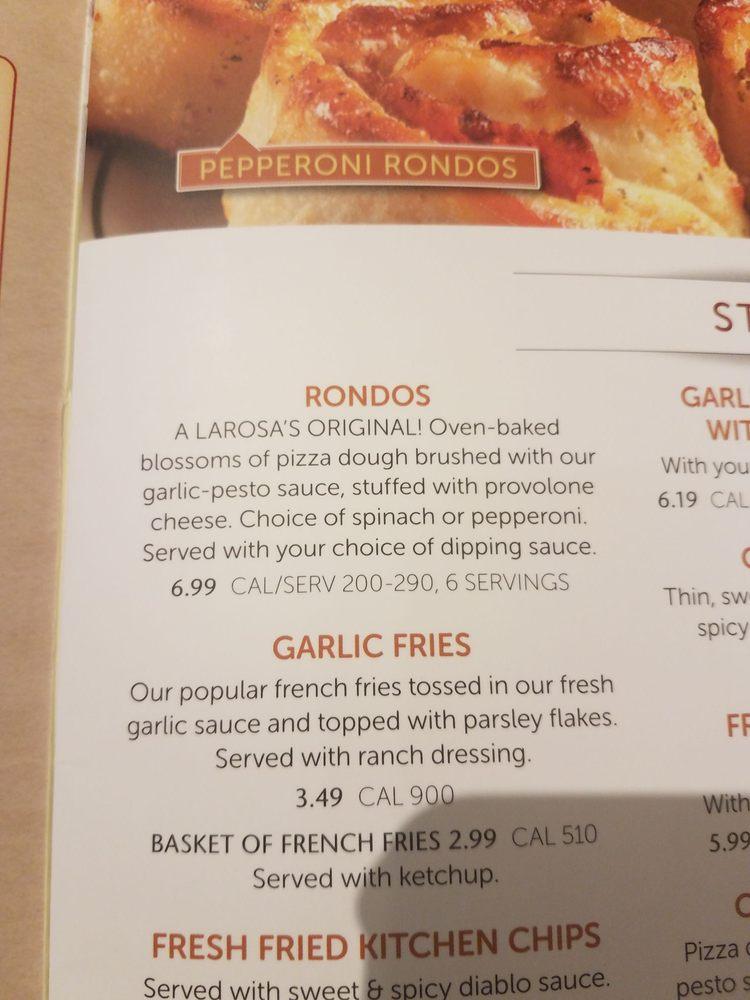 LaRosa's Pizza Cold Spring меню