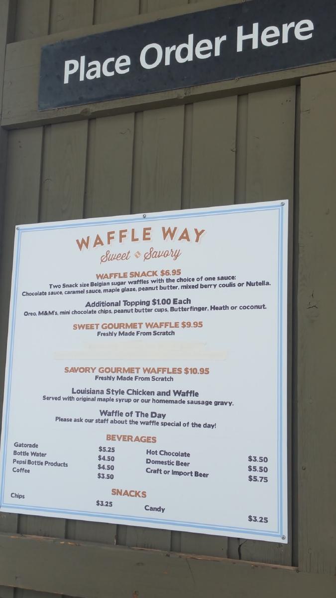 Waffle Way меню