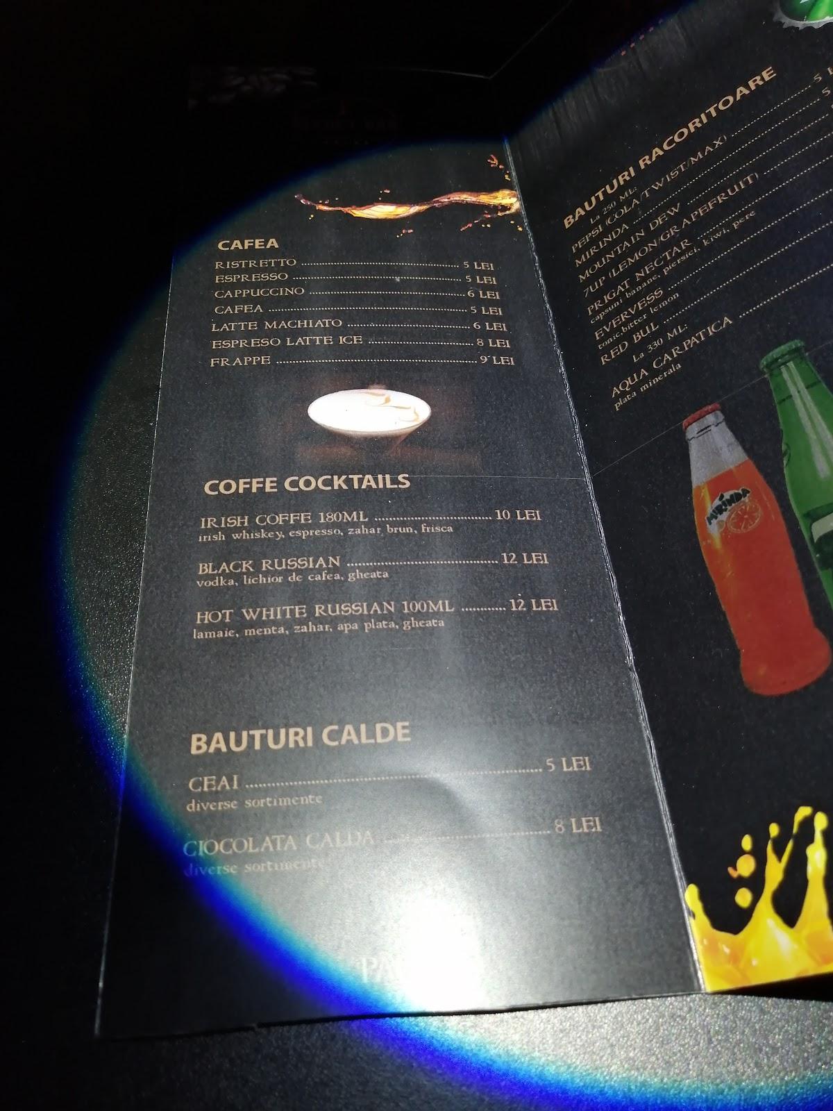 Secret Bar меню