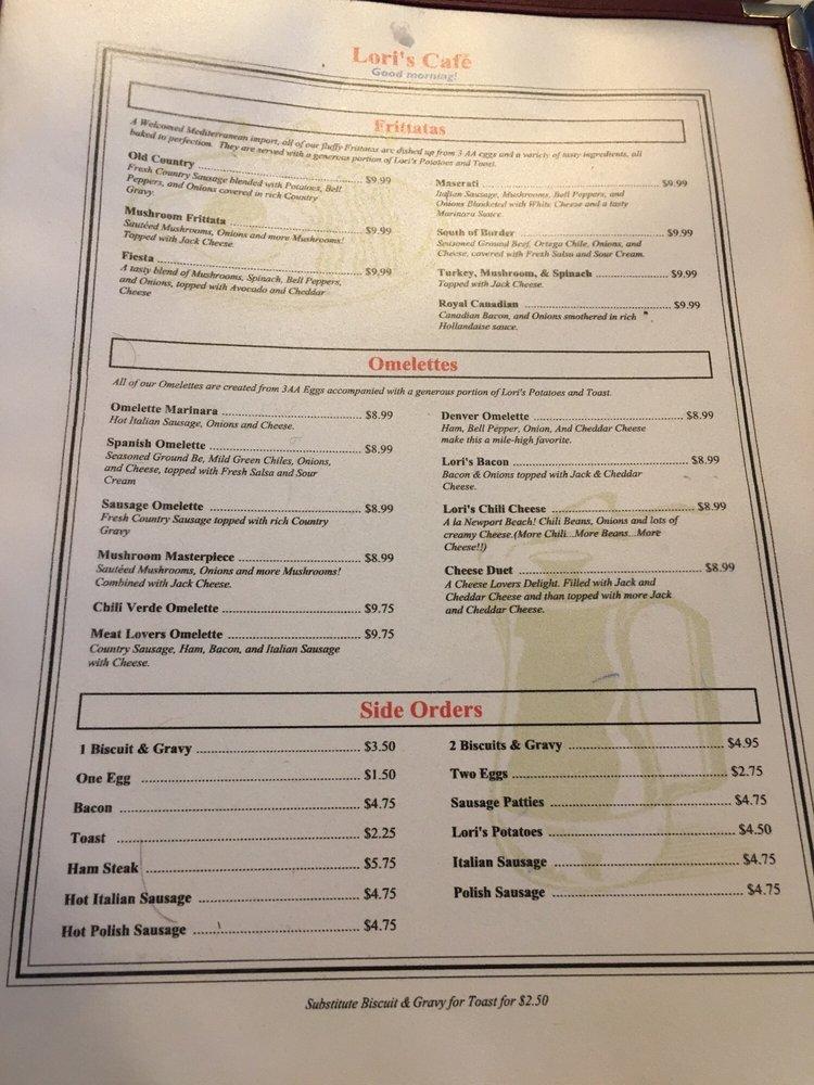Joanna's Cafe меню