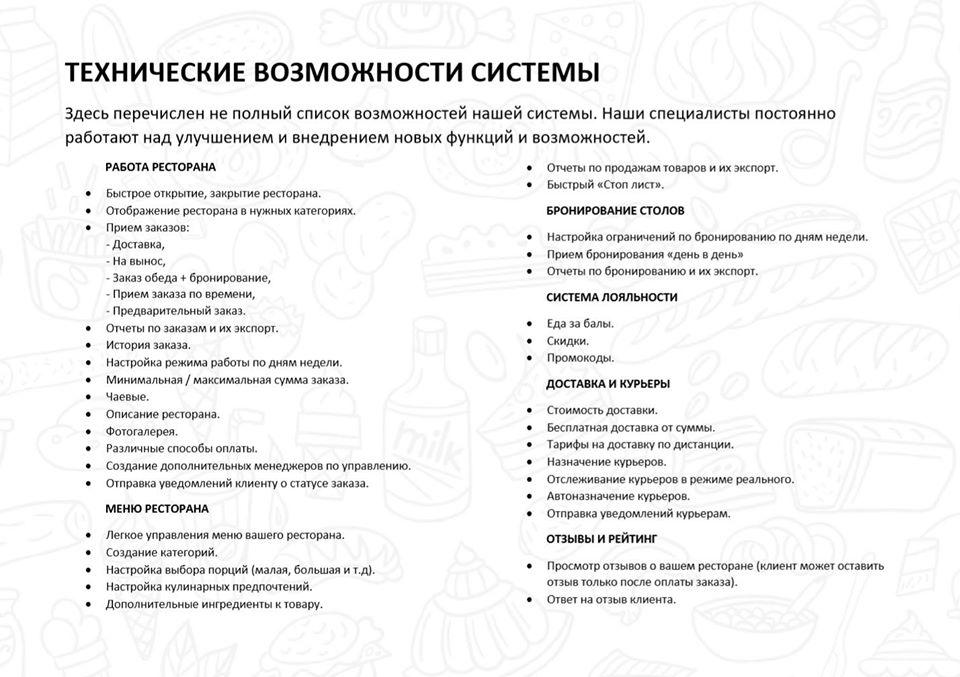 BigFood Delivery Minsk меню