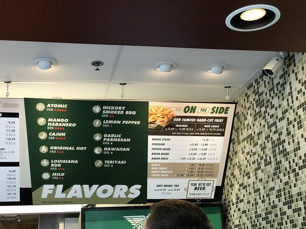 Wingstop меню