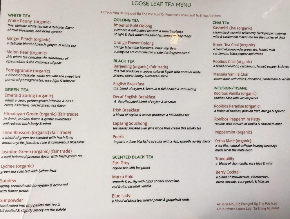 Teavolve Cafe меню