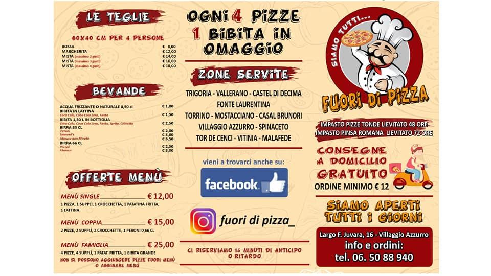 Fuori di pizza di Renzi ivano меню
