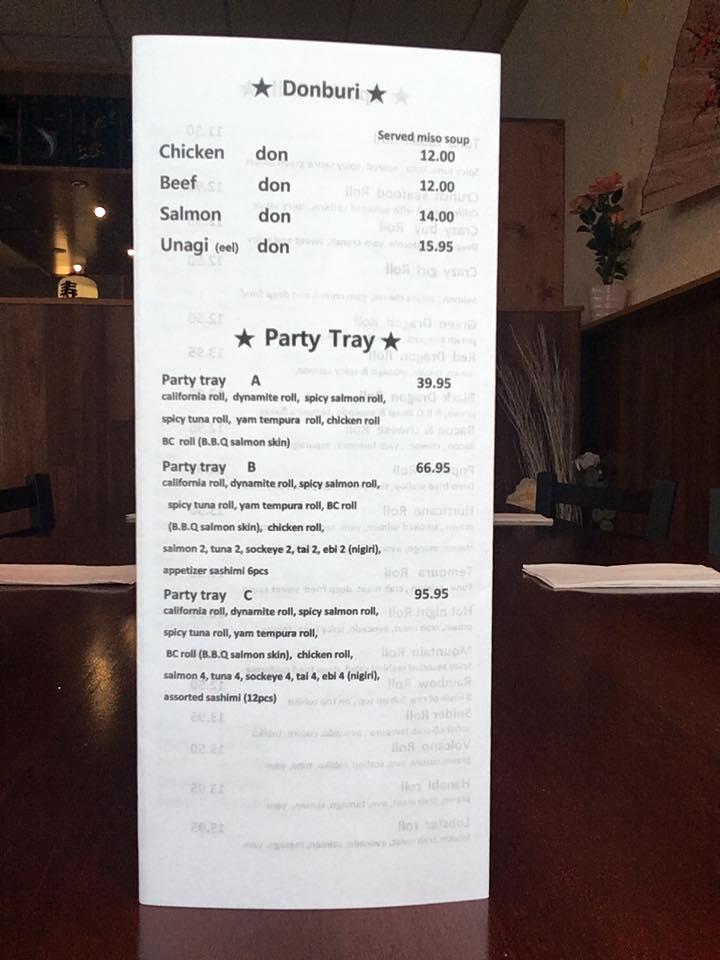 Sushi Rang меню