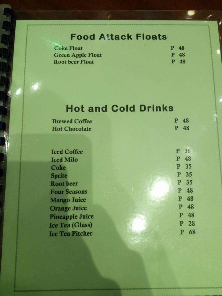 FoodAttack меню