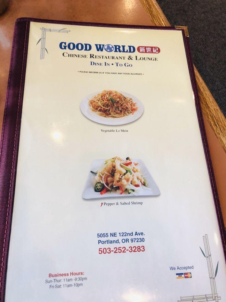 Goodworld Chinese Restaurant меню