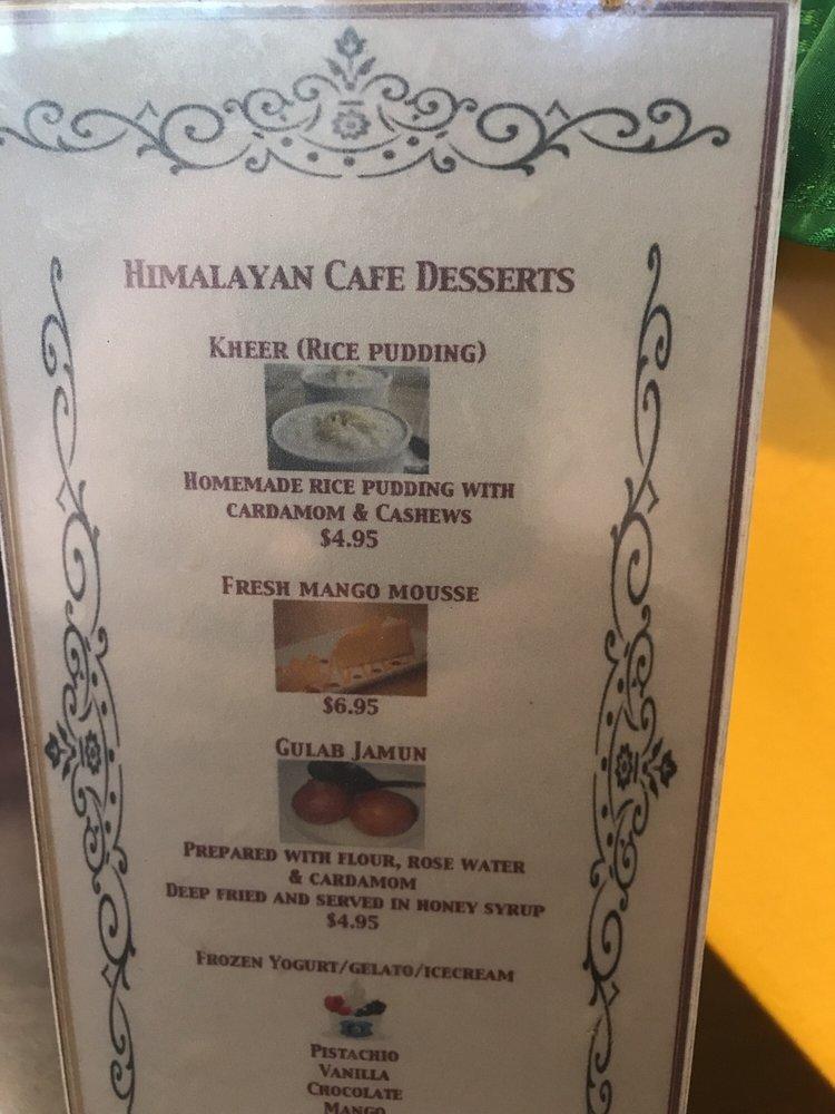 Himalayan Cafe меню