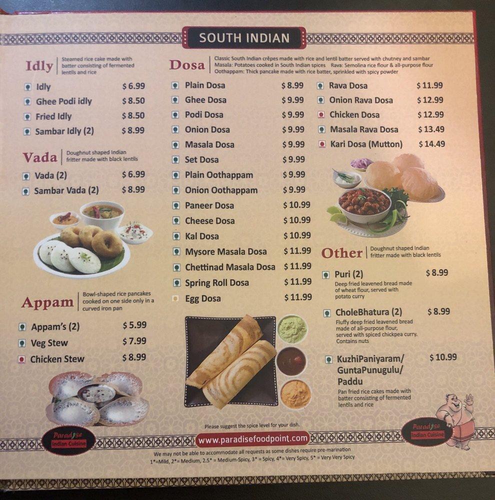 Paradise Food Point меню