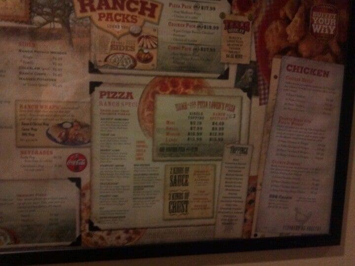 Pizza Ranch меню