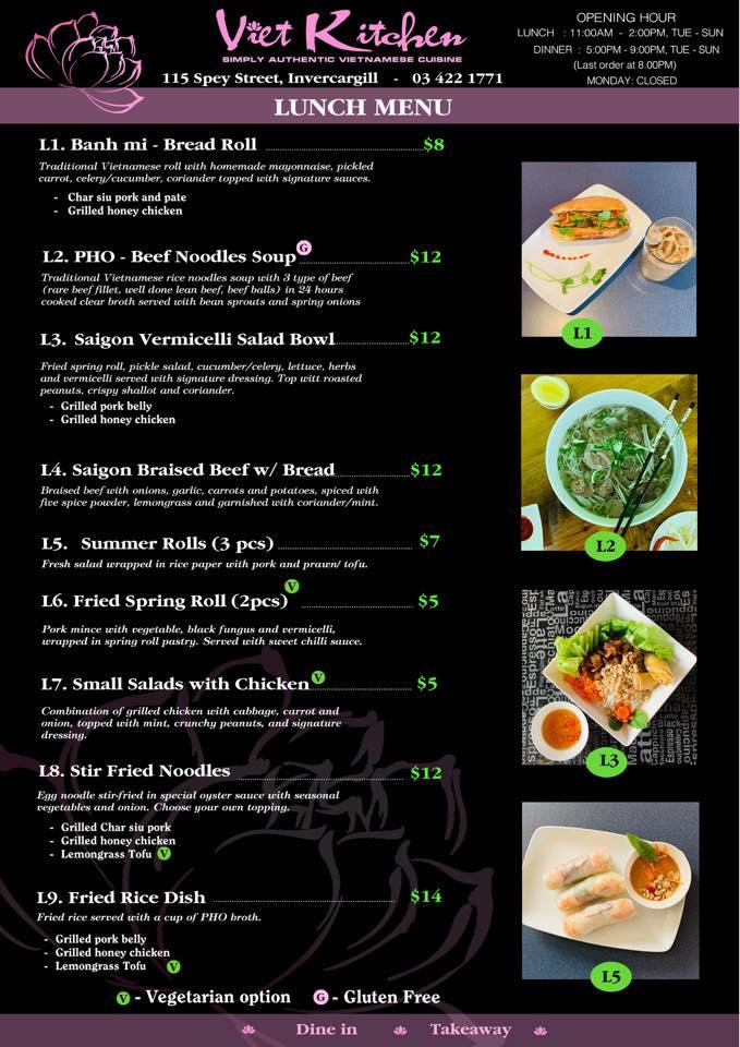 Viet Kitchen меню