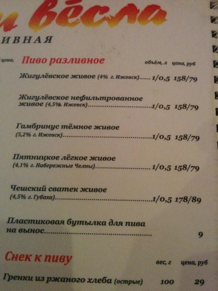 Суши вёсла меню