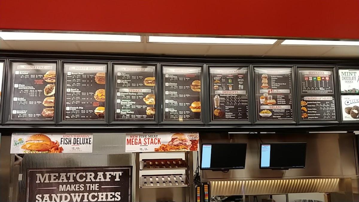 Arby's меню
