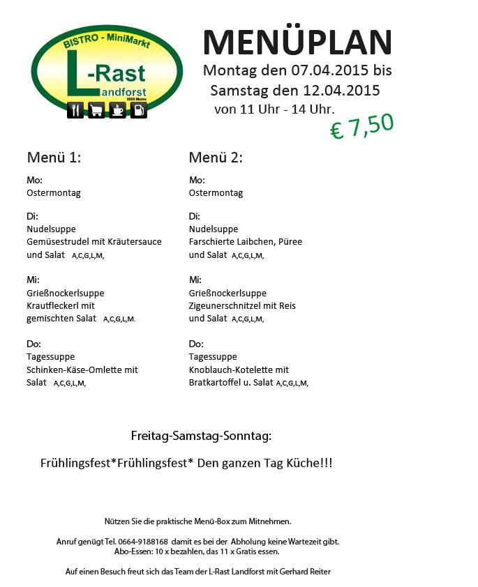 L-Rast меню