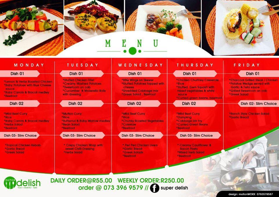 SUPER Delish Rustenburg меню