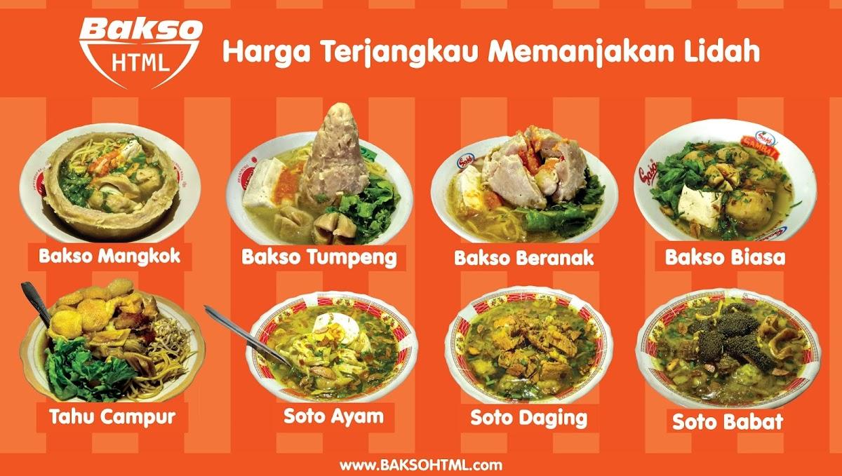 Bakso HTML меню
