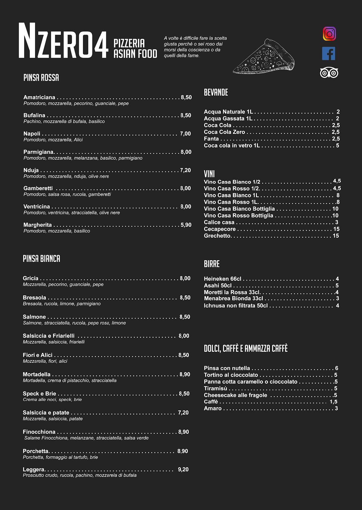 Noodle Bar Rieti меню