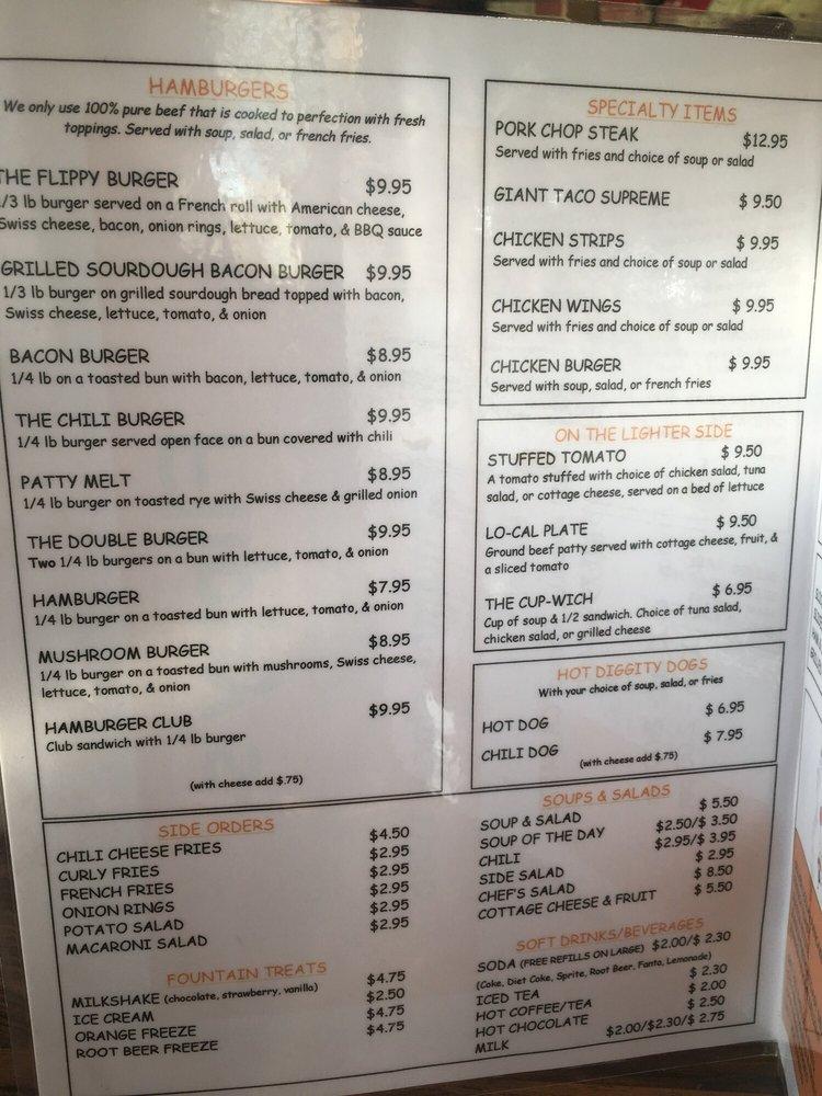 Flippy's Café меню