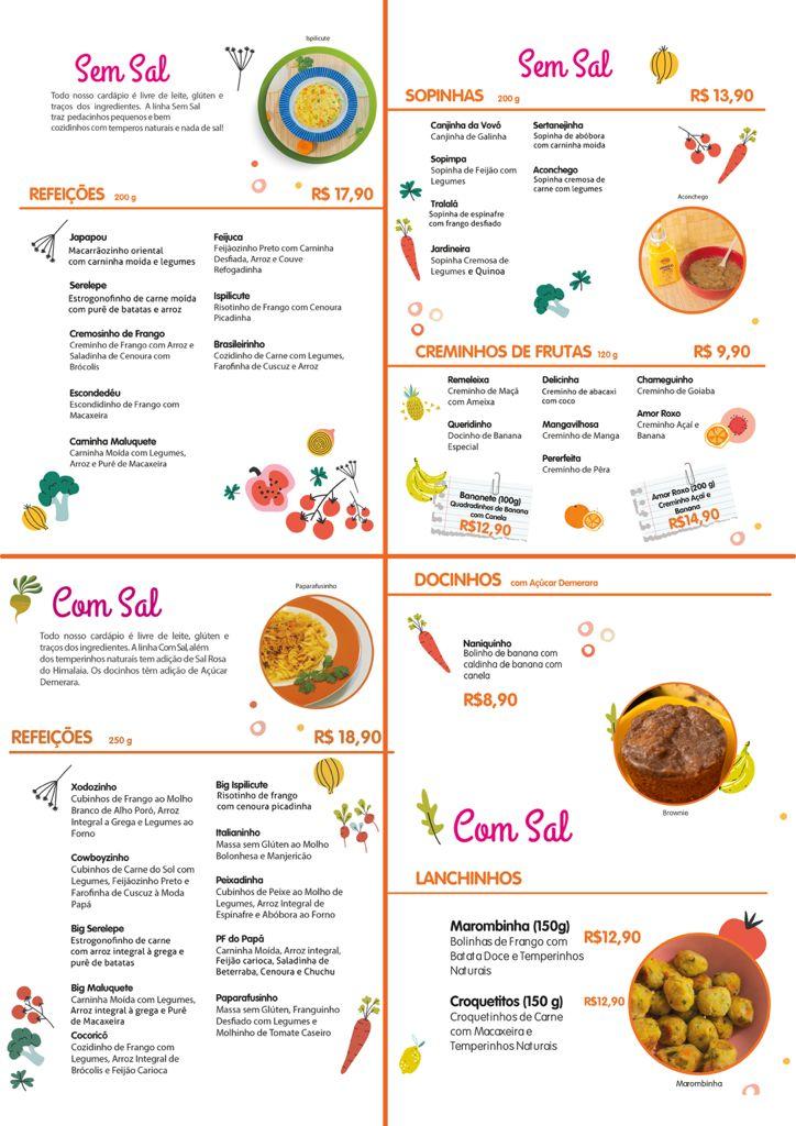 PAPÁ COMIDA DE CRIANÇA - RONDONÓPOLIS меню
