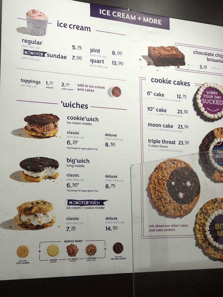 Insomnia Cookies меню