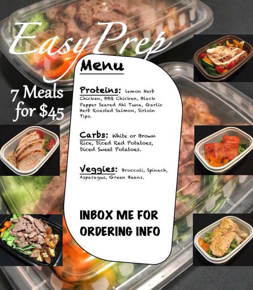 EasyPrep меню