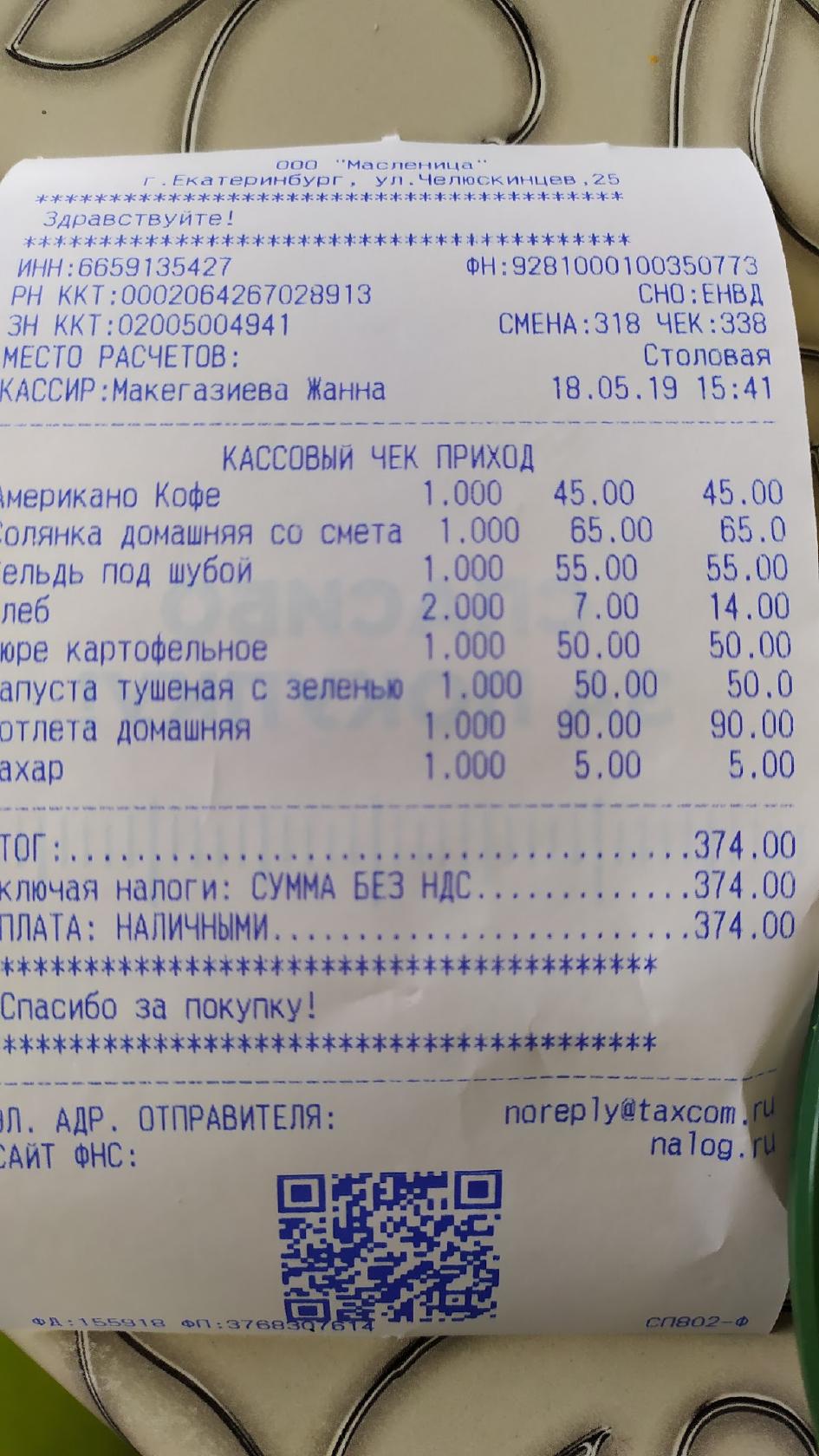 Масленица меню