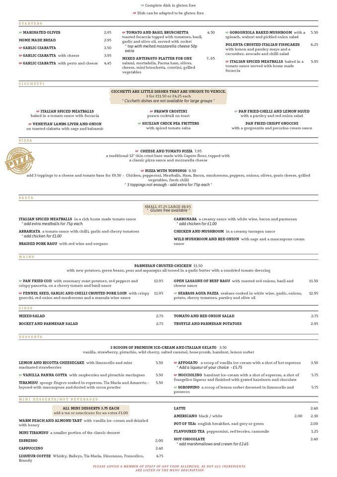 Italian Market Kitchen меню