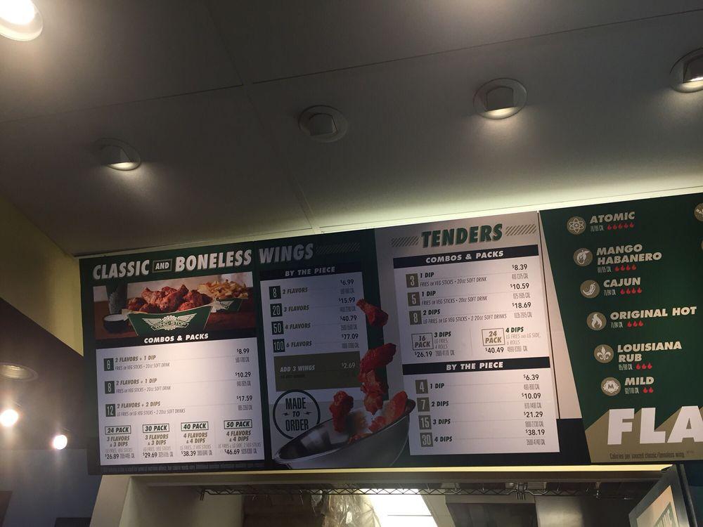 Wingstop меню