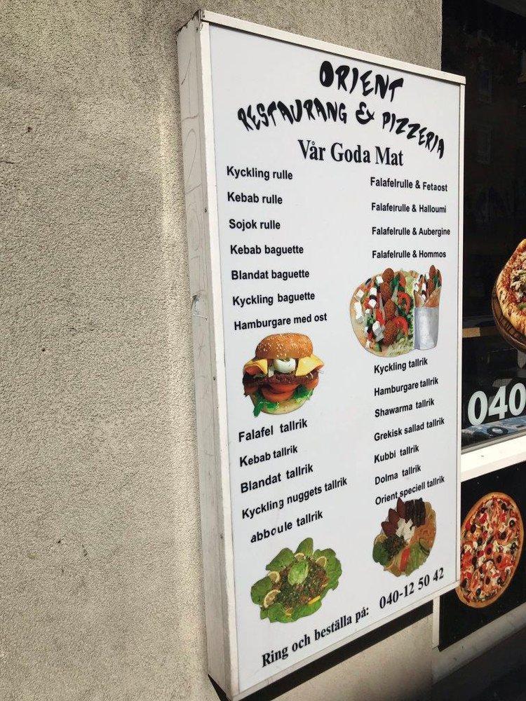 Orient Restaurang & Pizzeria меню