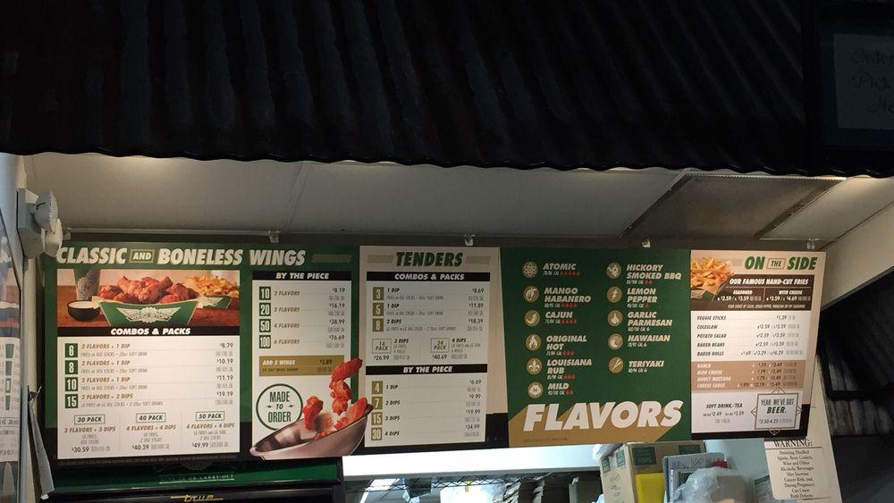 Wingstop меню