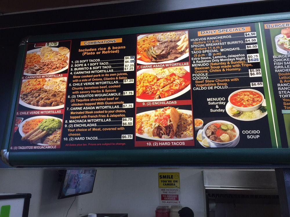 El Ranchero Restaurant меню