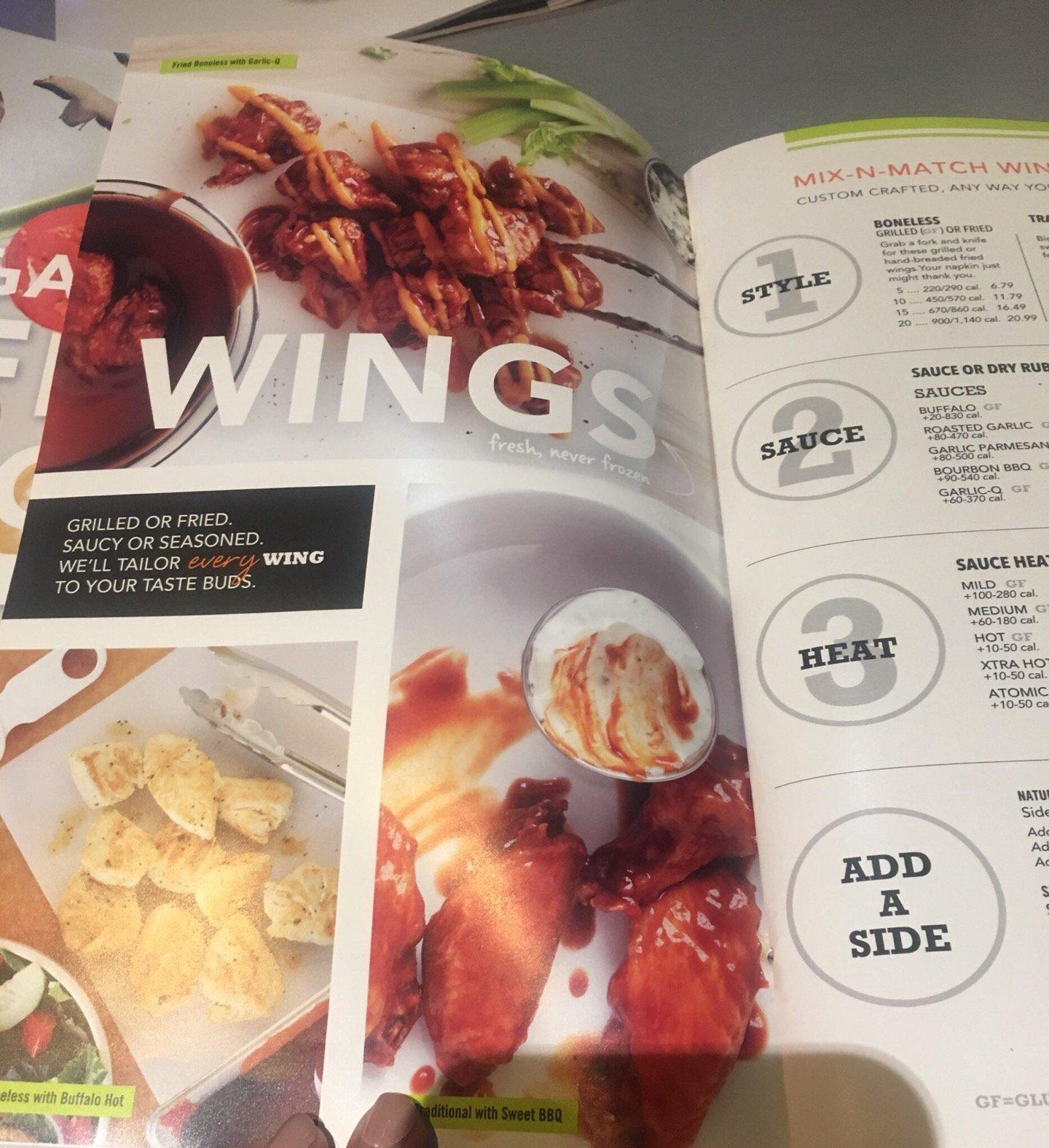 Wings and Rings меню