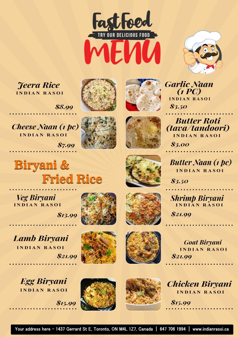 Indian Rasoi меню