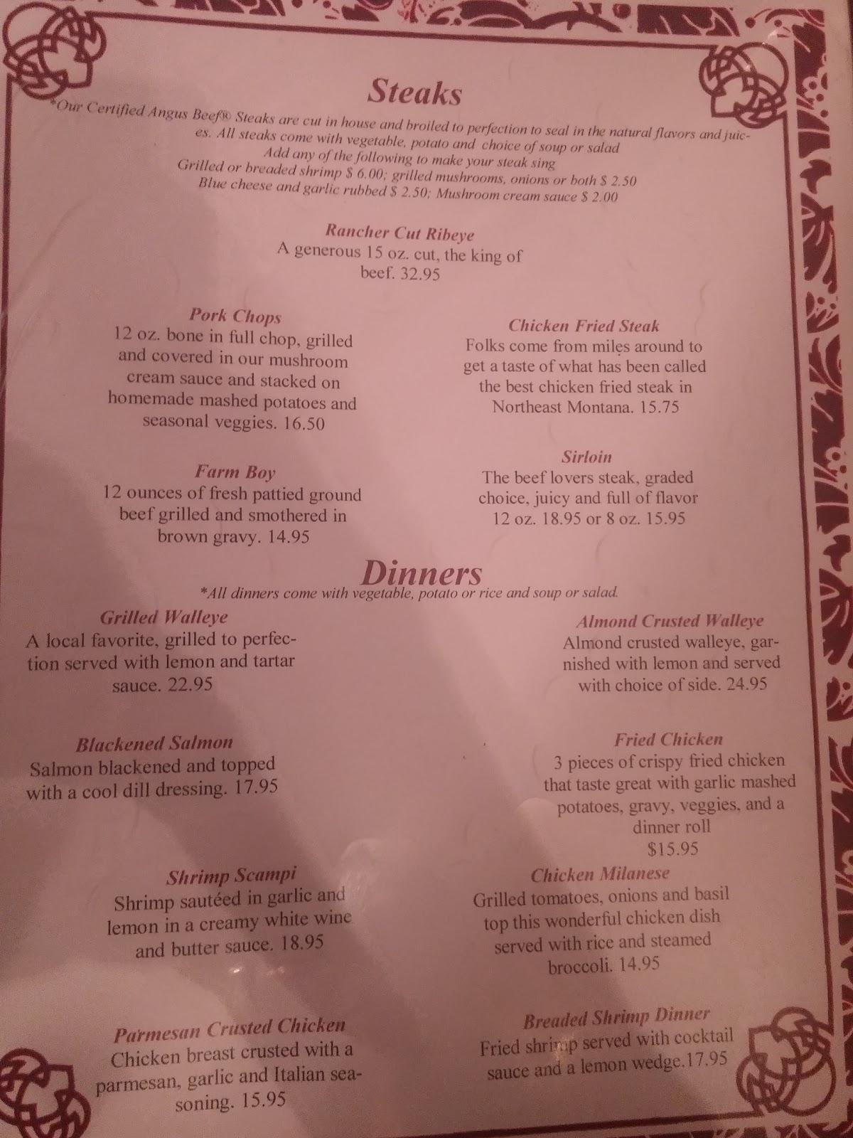 Sherman Inn Restaurant меню