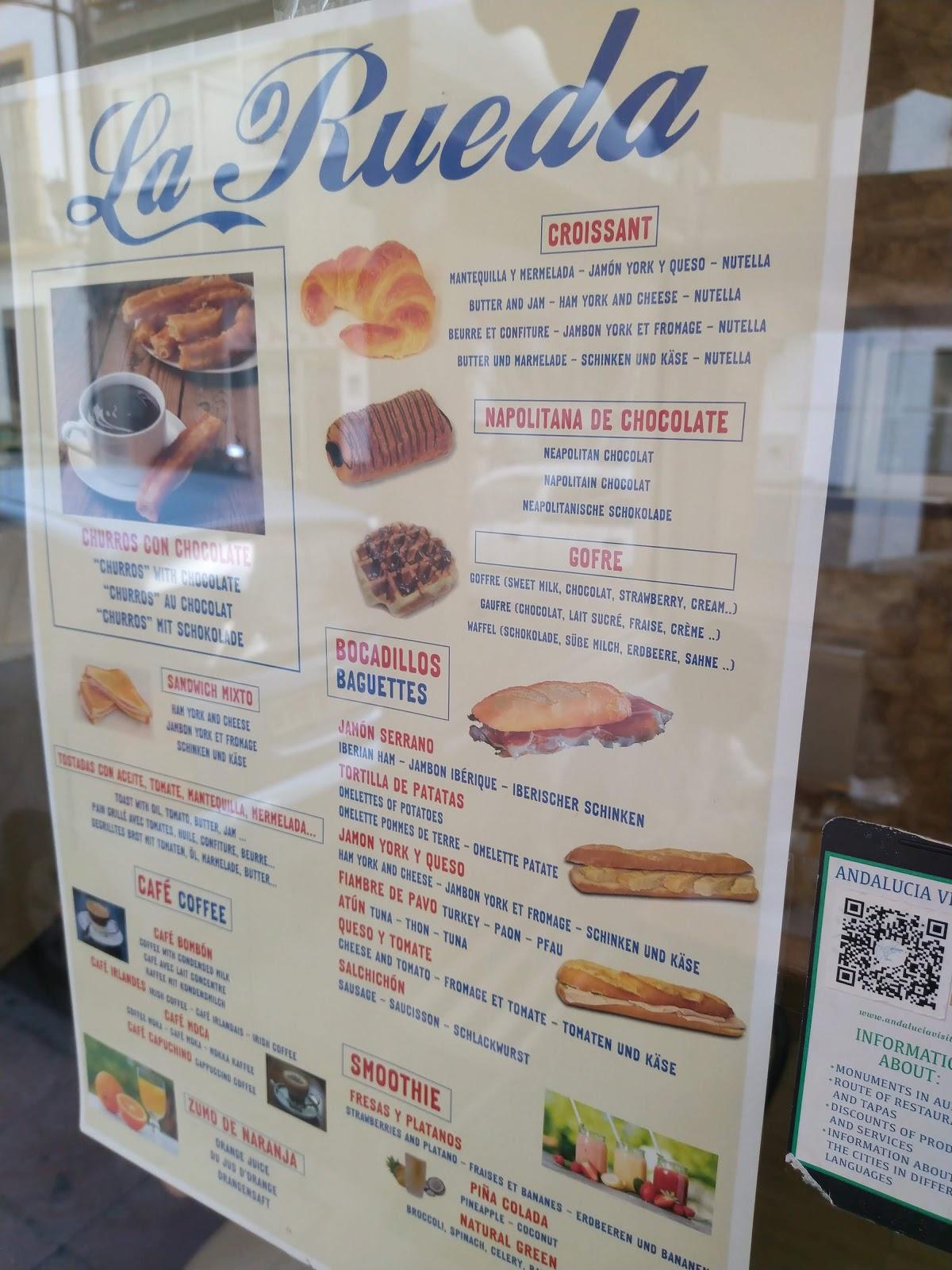 Bar - Cafetería - Churrería La Rueda меню