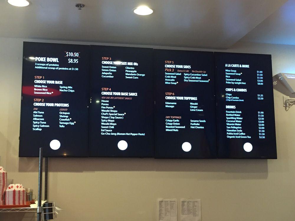 Poke Bar меню