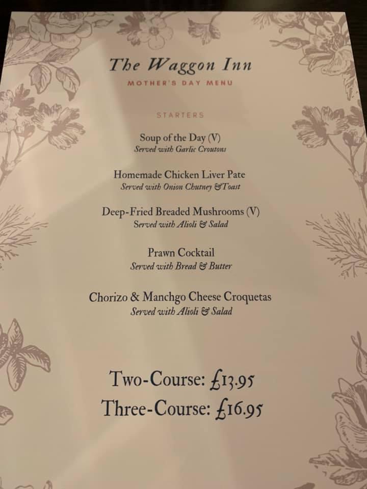 Waggon Inn меню