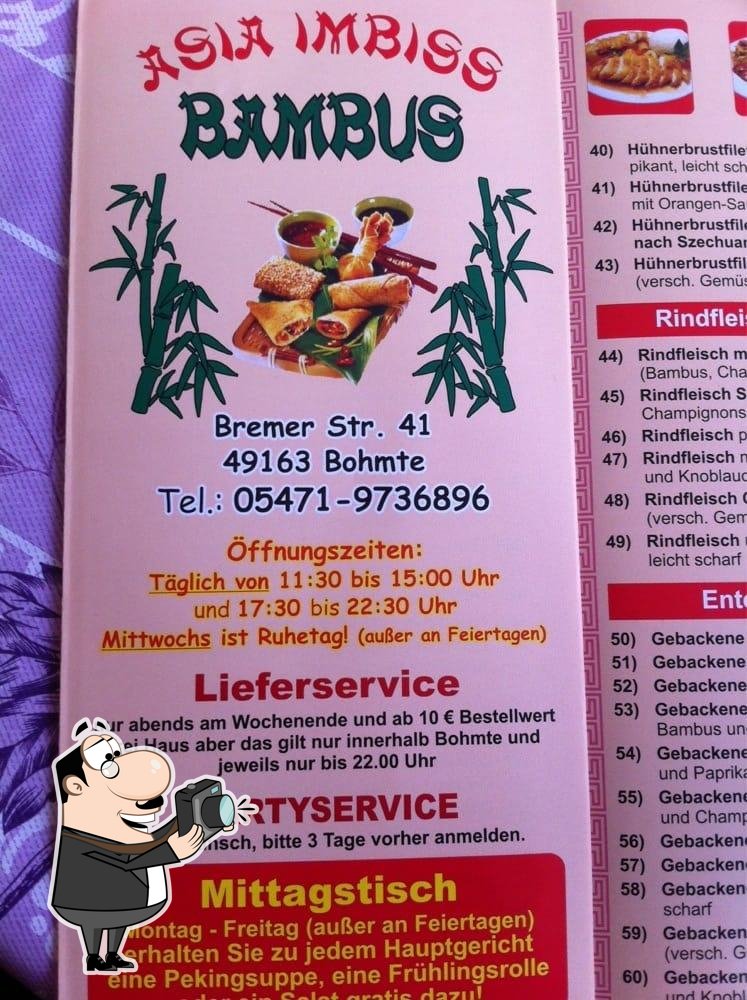 Restaurant Bambus, Bohmte - Restaurant menu, prices and reviews