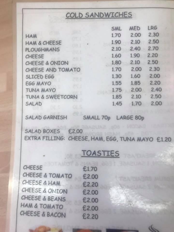 Edibles Cafe меню