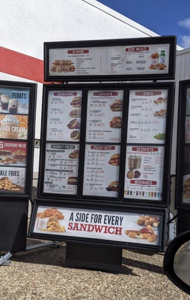 Arby's меню