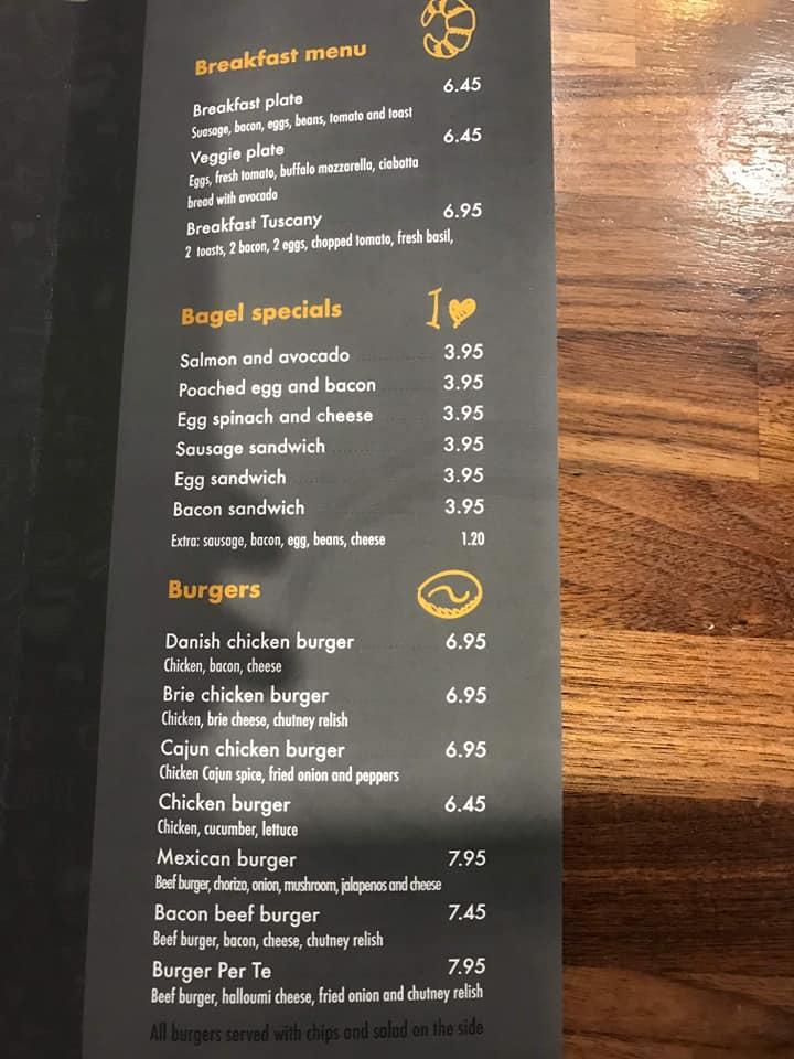 Caffe Perte меню