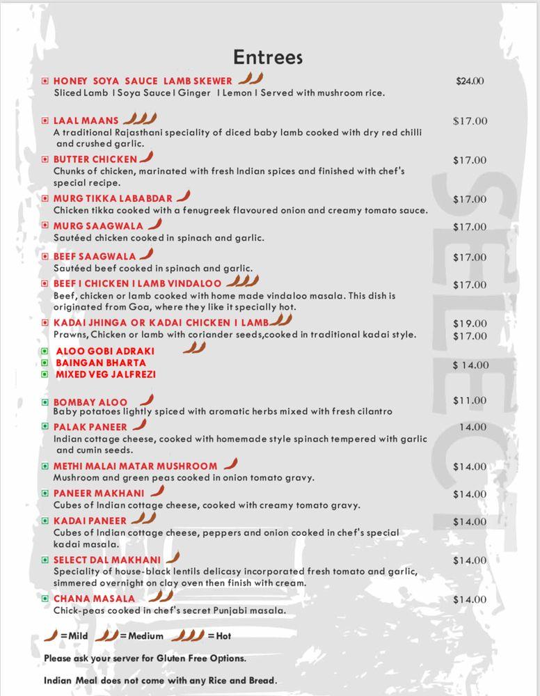 Cafe Select меню