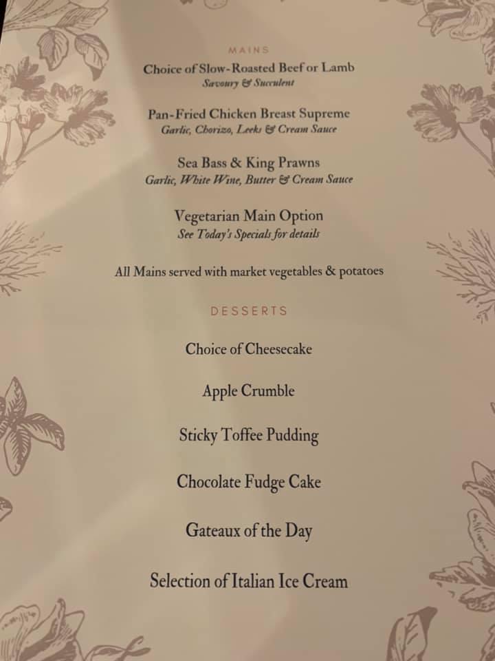 Waggon Inn меню