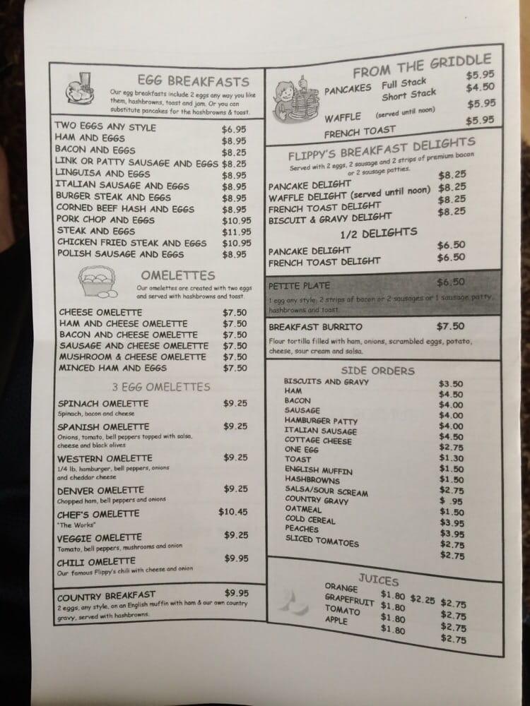 Flippy's Café меню