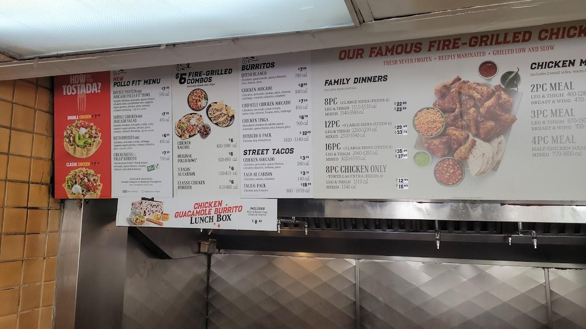 El Pollo Loco меню