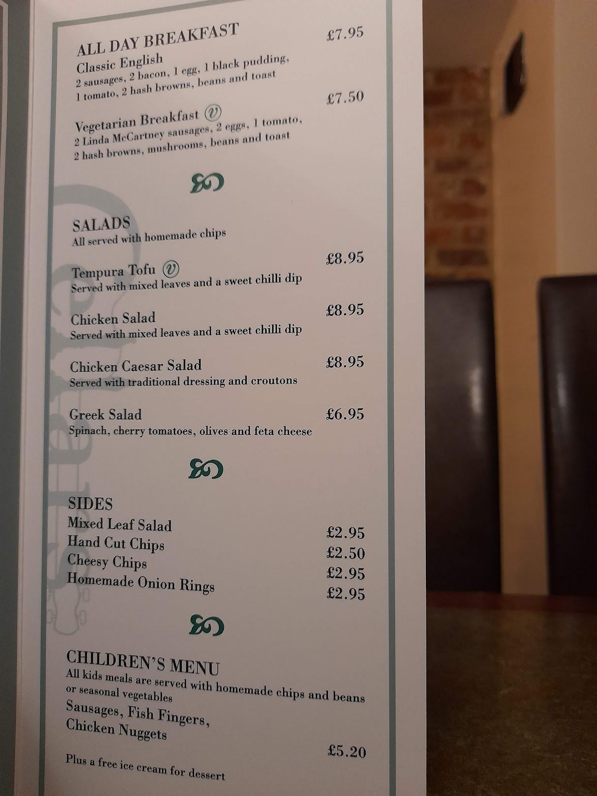 Cellars Bar меню