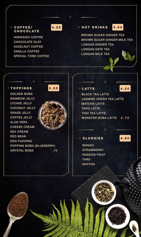 Ding Tea меню