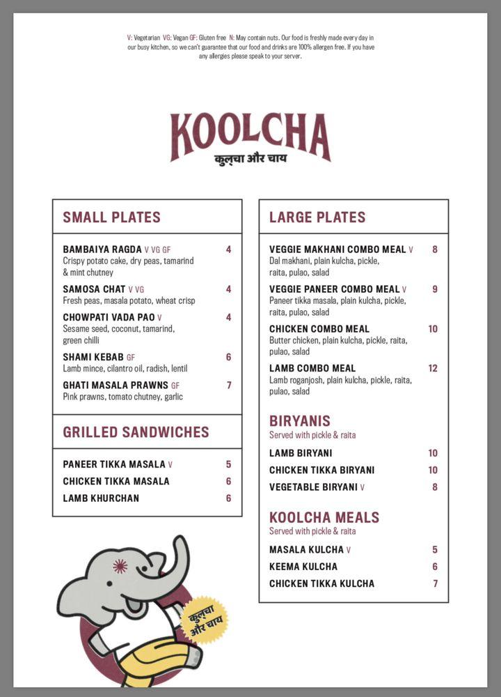 KoolCha меню