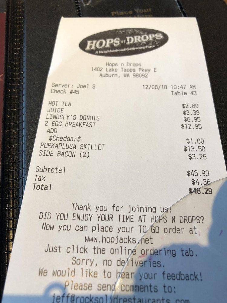 Hops n Drops меню